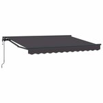 vidaXL Auvent rétractable électrique Anthracite 3 5 x 2 m