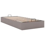 vidaXL Cadre de lit ottoman sans matelas taupe 80x200 cm tissu