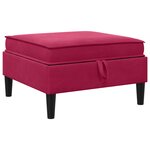 vidaXL Ensemble de meubles pour le salon 6 Pièces Bordeaux Velours