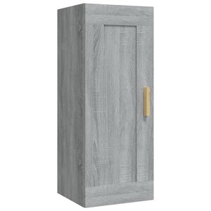vidaXL Armoire murale Sonoma gris 35x34x90 cm Bois d'ingénierie