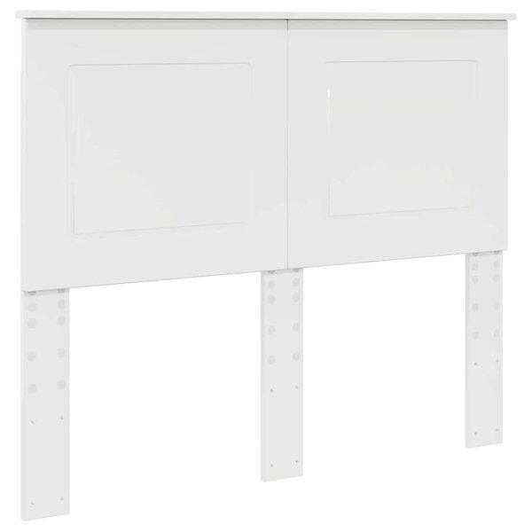 vidaXL Tête de lit Blanc brillant 135 cm Bois d'ingénierie