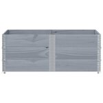vidaXL Jardinière gris 150x100 cm bois de pin massif