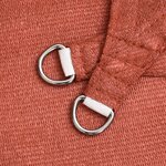 vidaXL Voile d'ombrage 160 g/m² Terre cuite 2x2 m PEHD