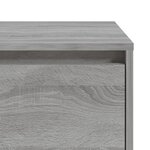vidaXL Table de chevet Sonoma gris 45x34x44 5 cm Aggloméré