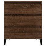 vidaXL Buffet Chêne marron 60x35x70 cm Bois d'ingénierie