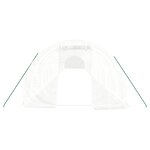 vidaXL Serre avec cadre en acier blanc 60 m² 20x3x2 m