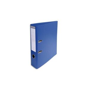 Classeur à levier PVC dos de 70mm bleu foncé EXACOMPTA