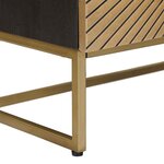 vidaXL Armoire à tiroirs avec tiroir Laiton 75 x 30 x 65 cm