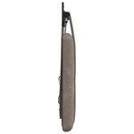 vidaXL Tête de lit suspendue Avec lumière LED Gris PU antique