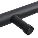 vidaXL Support de guitare 9 sections Noir Acier