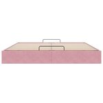 VidaXL Cadre de lit ottoman sans matelas rose 160x200 cm velours