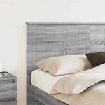 vidaXL Tête de lit Gris Sonoma 160 cm Bois d'ingénierie