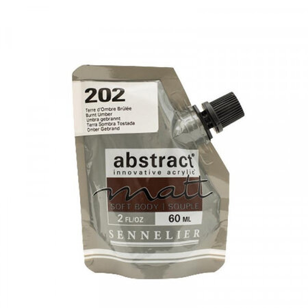 Peinture acrylique abstract matt - terre d'ombre drûlée - sachet 60ml - sennelier