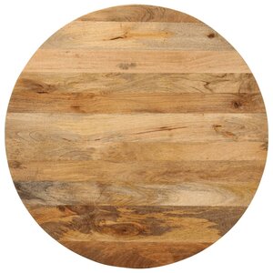 vidaXL Dessus de table Ø 70x3 8 cm rond bois de manguier massif
