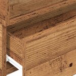 vidaXL Table de chevet murale vieux bois 45x26x28 5 cm