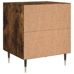 vidaXL Tables de chevet 2Pièces chêne fumé 40x35x47 5cm bois d’ingénierie