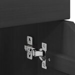 vidaXL Cabinet roulant Gris 63 5 x 39 x 65 5 cm Bois de Pin Massif
