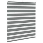vidaXL Store zèbre gris foncé largeur du tissu 115 9 cm polyester