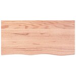 vidaXL Étagère murale marron clair bois chêne massif traité