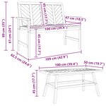 vidaXL Ensemble de salon de jardin Marron Bois d'acacia massif