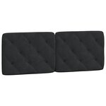 vidaXL Cadre de lit sans matelas noir 140x190 cm velours