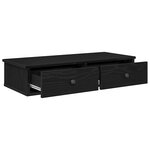 vidaXL Étagère murale avec tiroirs noir 80x31x17 cm bois d'ingénierie
