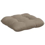 vidaXL Coussins de siège 4 Pièces Taupe 40 x 40 cm Tissu en microfibre