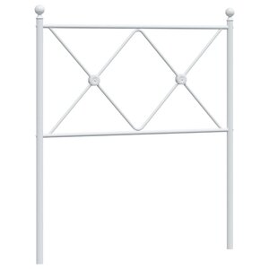 vidaXL Tête de lit de remplacement métal blanc 75 cm
