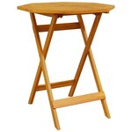 vidaXL Ensemble bistro pliant Pliant 3 Pièces Marron Bois d'acacia massif