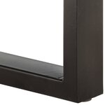 Banc banquette 110 x 35 x 46 cm bois de récupération solide et acier 02_0011005