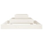 vidaXL Jardinière Blanc 80x80x27 cm Bois massif de pin