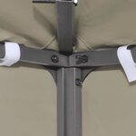 vidaXL Couverture de dessus de belvédère 310 g / m² 4x3 m Beige