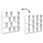 vidaXL Bibliothèque blanc 132x29x141 5 cm bois d'ingénierie