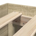 vidaXL Cadre de lit sans matelas chêne sonoma 90x200 cm