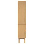 vidaXL Cabinet de salle de bain avec étagère Marron 35 x 30 x 159 cm
