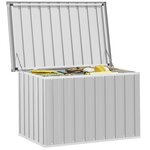 vidaXL Boîte de rangement de jardin Gris 109x67x65 cm