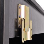 vidaXL 8 pièces de mobilier de salle de bain et lavabo Noir