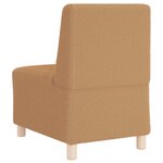 vidaXL Unité de Sofa Modulaire Sans Accoudoirs 2 Pièces Beige