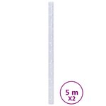 vidaXL Films pour fenêtre 2 Pièces dépoli motif de bambou PVC