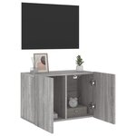 vidaXL Meuble TV mural sonoma gris 60x30x41 cm