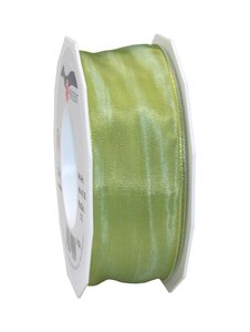 Ruban de soie acetat laitonné lyon 25-m-rouleau 40 mm pistache