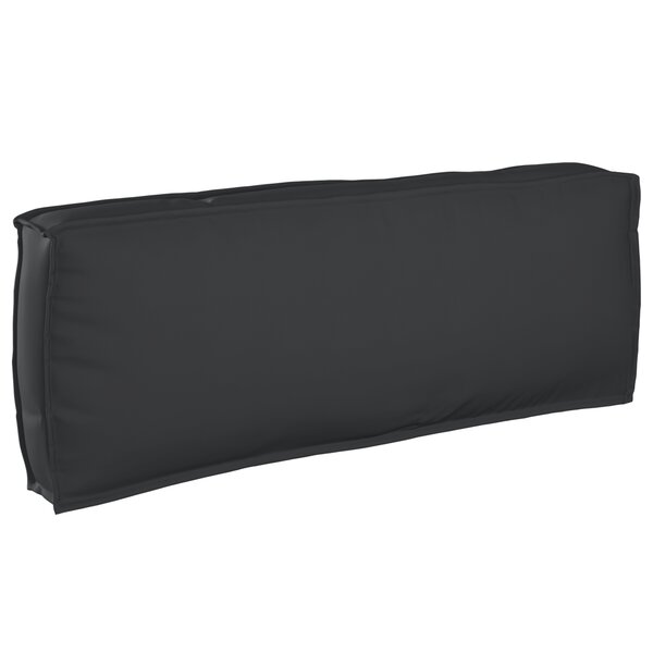 vidaXL Coussin de palette pour dossier noir 120x40x12 cm en tissu Oxford