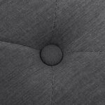 Banc banquette lin bois solide 110 x 38 x 48 cm gris foncé 02_0021225