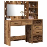 vidaXL Table de Toilette Marron 78.5 x 41 x 135 cm Bois d'ingénierie