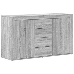 vidaXL Buffet Sonoma gris 120 x 36 x 69 cm Bois d'ingénierie