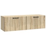 vidaXL Meuble TV mural Chêne Sonoma 98 x 31 x 30 cm Bois d'ingénierie
