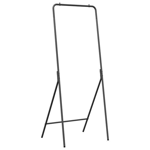 vidaXL Porte-vêtements Noir Métal Standard Pliant Porte-vêtements