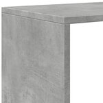 vidaXL Étagère séparatrice de pièce à 3 niveaux gris béton 99x29x99 cm