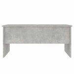 vidaXL Table basse gris béton 102x50 5x46 5 cm bois d'ingénierie