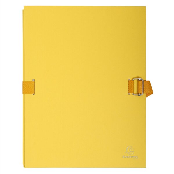 Chemise dos extensible avec rabat papier - 24x32cm - Jaune x 10 EXACOMPTA